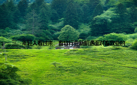 三、年轻人看过来, 畜牧行业新机遇面对畜牧业的蓬勃发展, 广大年轻人如何抓住这一机遇呢? 学习专业知识要想在畜牧行业立足, 要具备扎实的专业知识