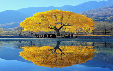 我认真聆听, 受益匪浅