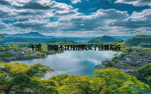 于是, 他毫不犹豫地购买了这套系统