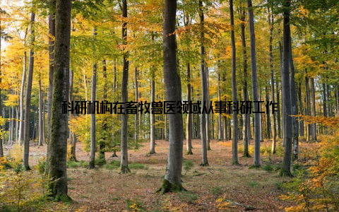 科研机构在畜牧兽医领域从事科研工作