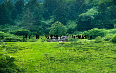 逛了一圈, 我来到了一个互动体验区