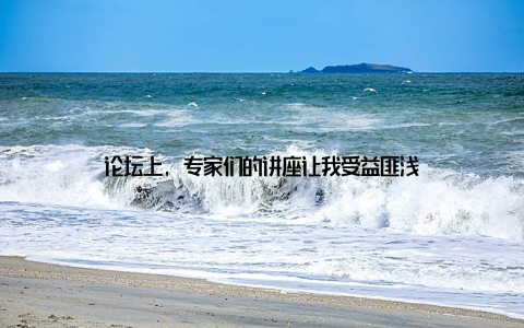 论坛上, 专家们的讲座让我受益匪浅