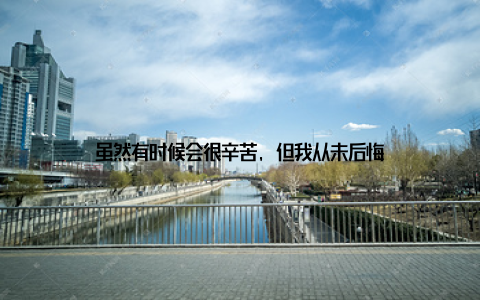 虽然有时候会很辛苦, 但我从未后悔