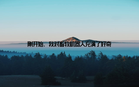 刚开始, 我对畜牧机器人充满了好奇