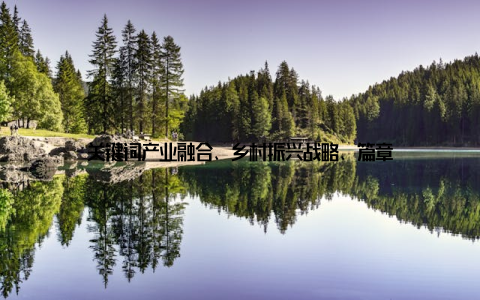 关键词产业融合、乡村振兴战略、篇章