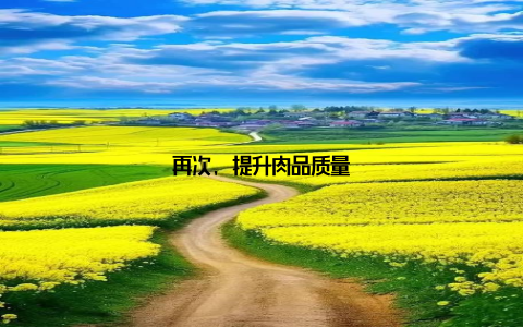 再次, 提升肉品质量