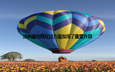 滨州畜牧网在这方面发挥了重要作用