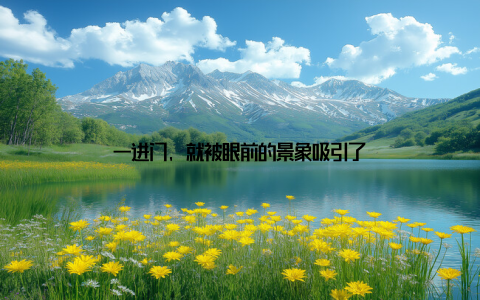 一进门, 就被眼前的景象吸引了