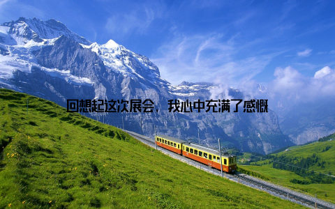 回想起这次展会, 我心中充满了感慨