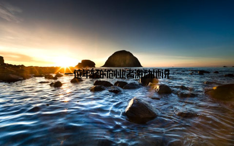 一位年轻的创业者激动地说