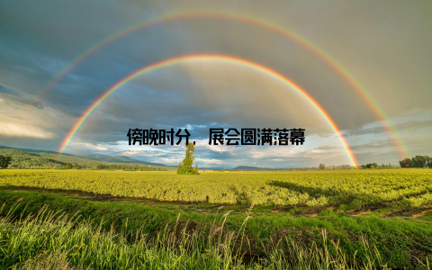 傍晚时分, 展会圆满落幕