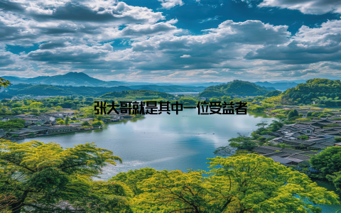 张大哥就是其中一位受益者